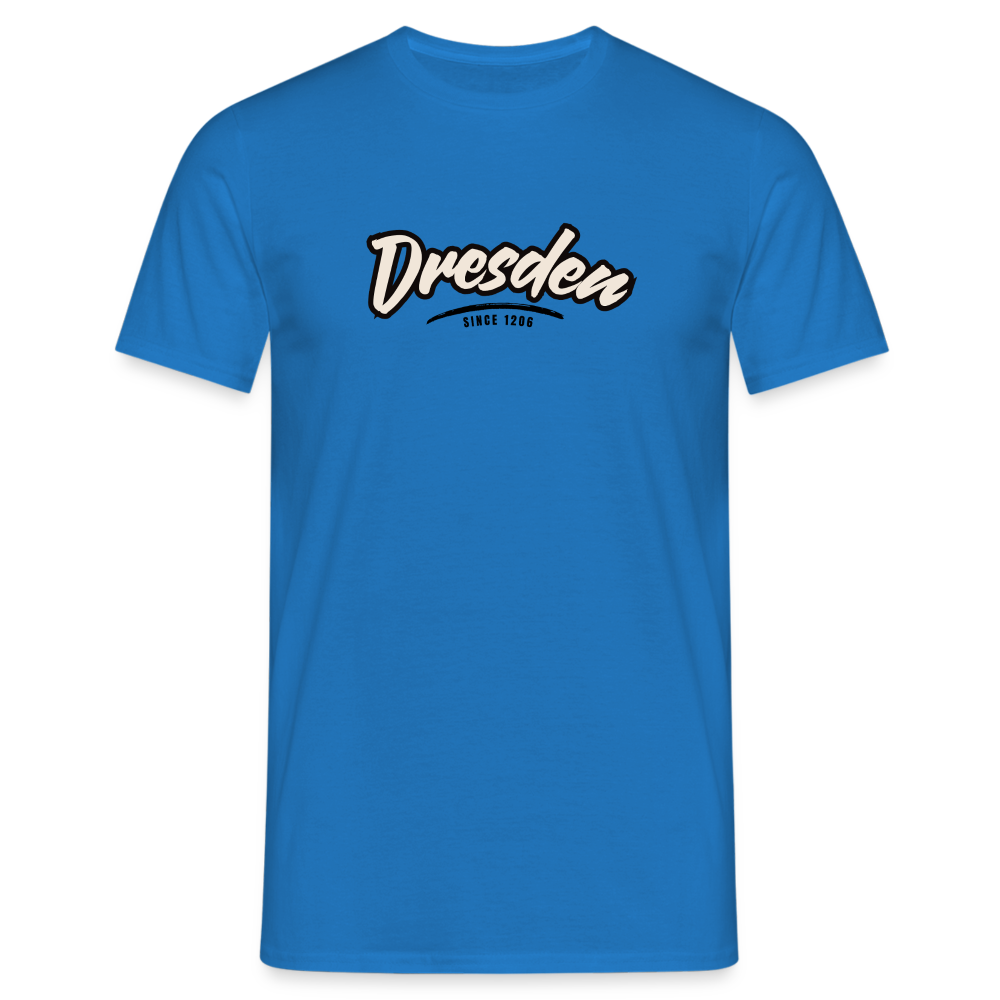 T-Shirt Dresden "Graffiti Tag" - Royalblau