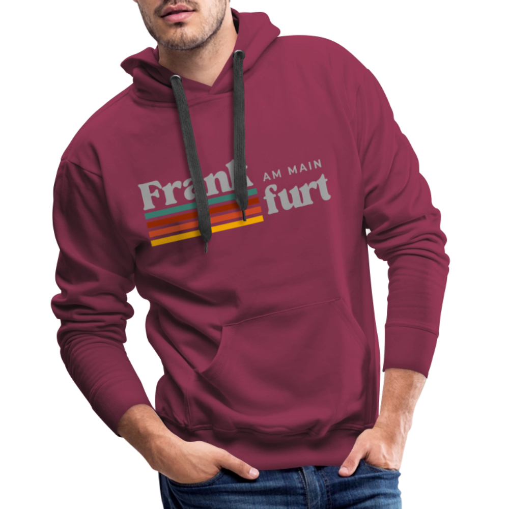 Hoodie Frankfurt (Main) "Retro" - Bordeaux