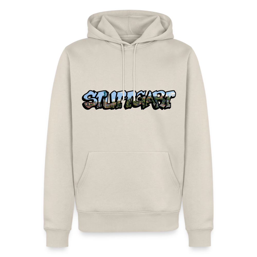 Hoodie Stuttgart "Panorama Graffiti" - Beige