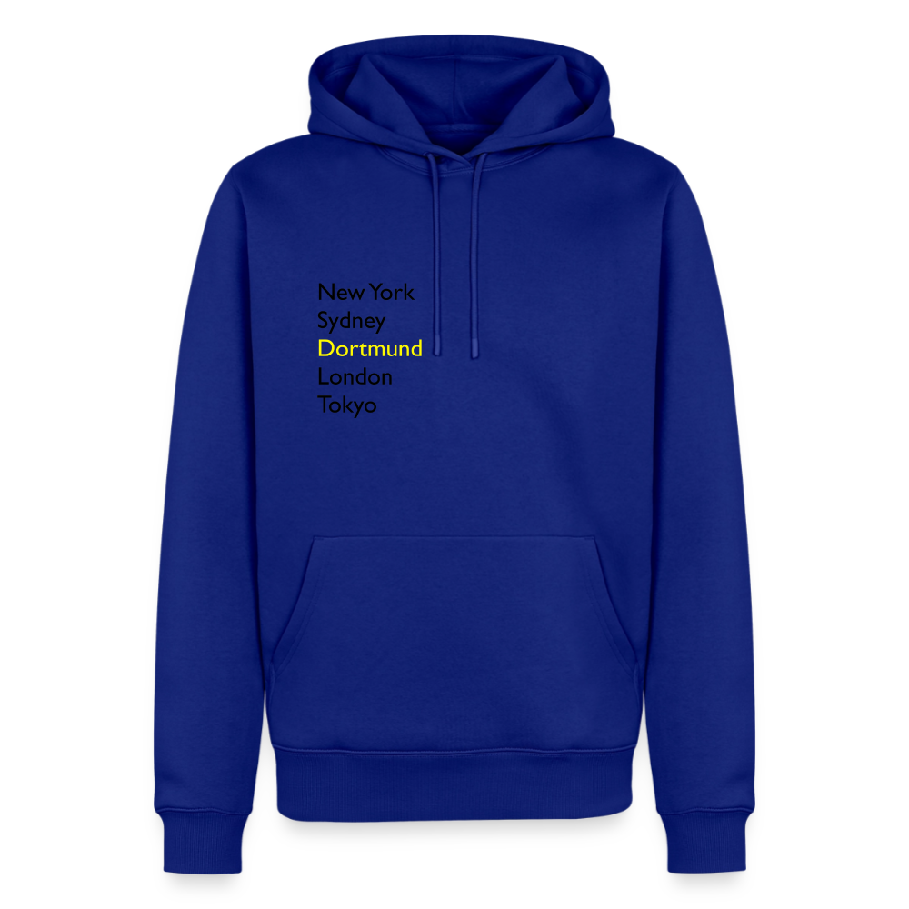 Hoodie Dortmund "Metropolen" Dark Edition - Royalblau