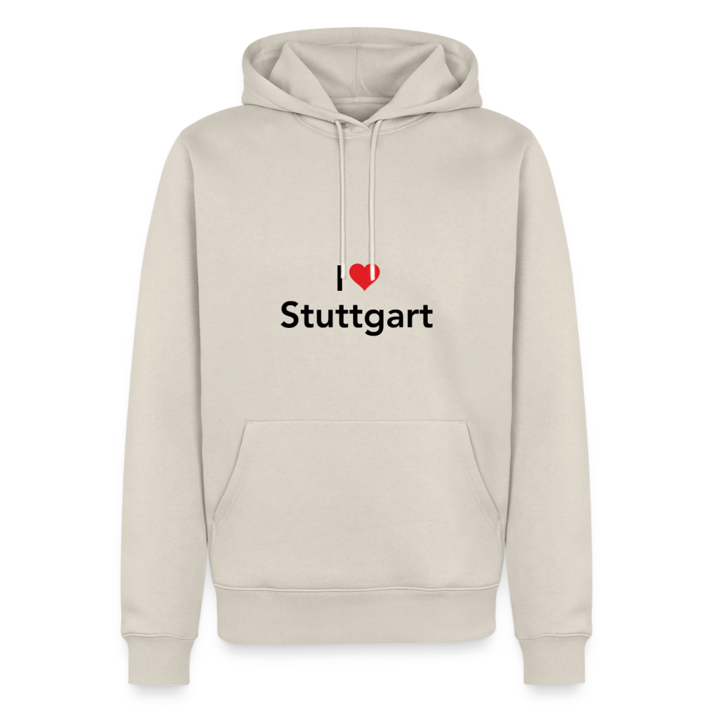 Hoodie "I Love Stuttgart" Dark Edition - Beige