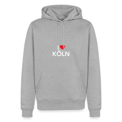 Hoodie "I Love Köln" Bright Edition - Grau meliert