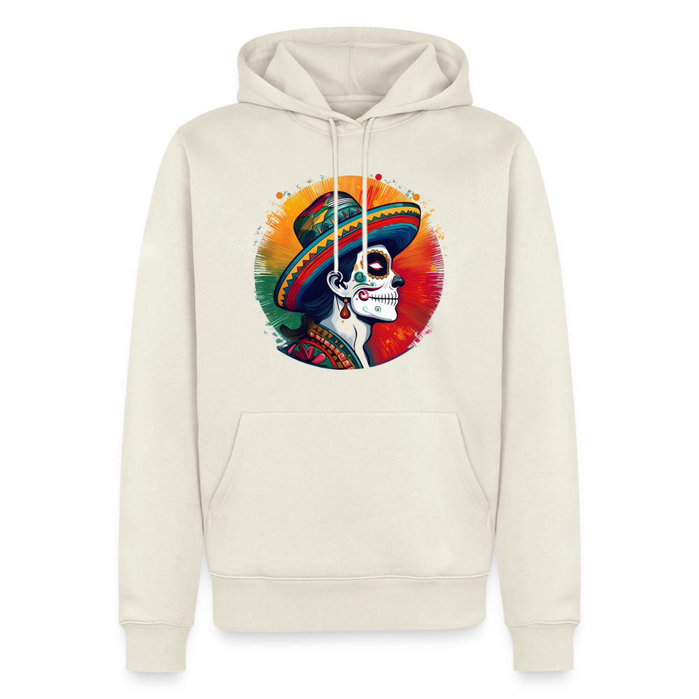 Hoodie Mexico "La Catrina Side" - Naturweiß