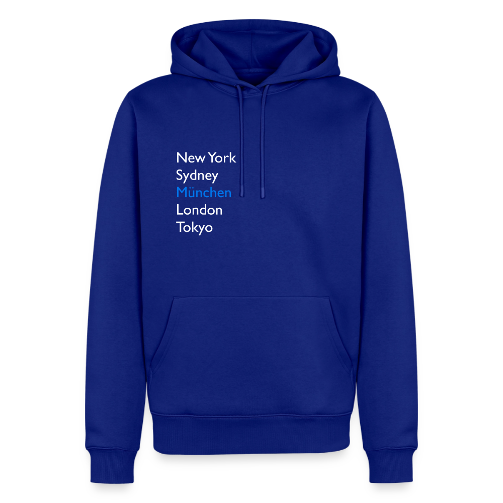 Hoodie München "Metropolen" Bright Edition - Royalblau
