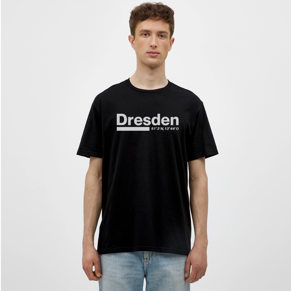 T-Shirt Dresden "Bold GPS White" - Schwarz