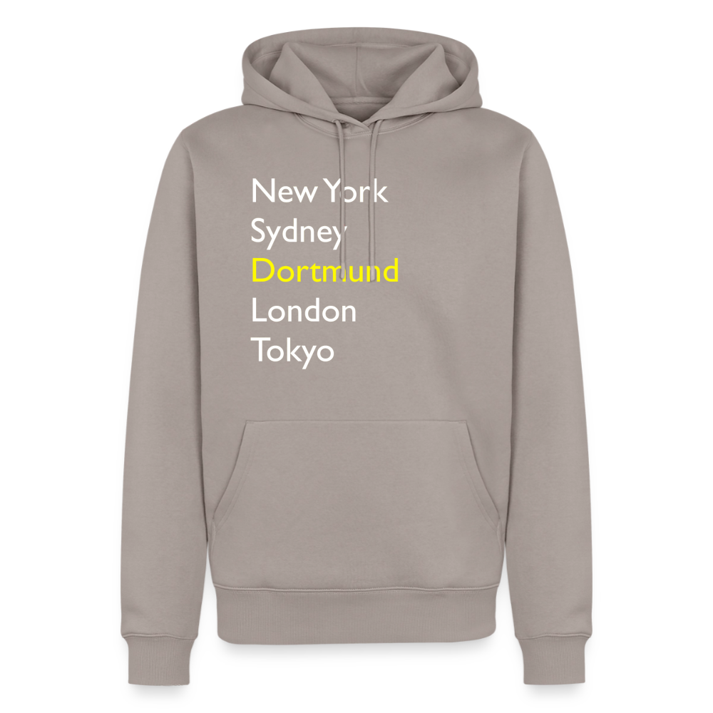 Hoodie Dortmund "Metropolen Big" Bright Edition - Taupe