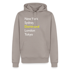 Hoodie Dortmund "Metropolen Big" Bright Edition - Taupe