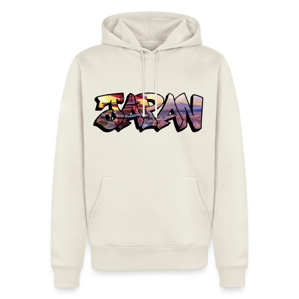 Hoodie Japan Graffiti "Panorama" - Naturweiß