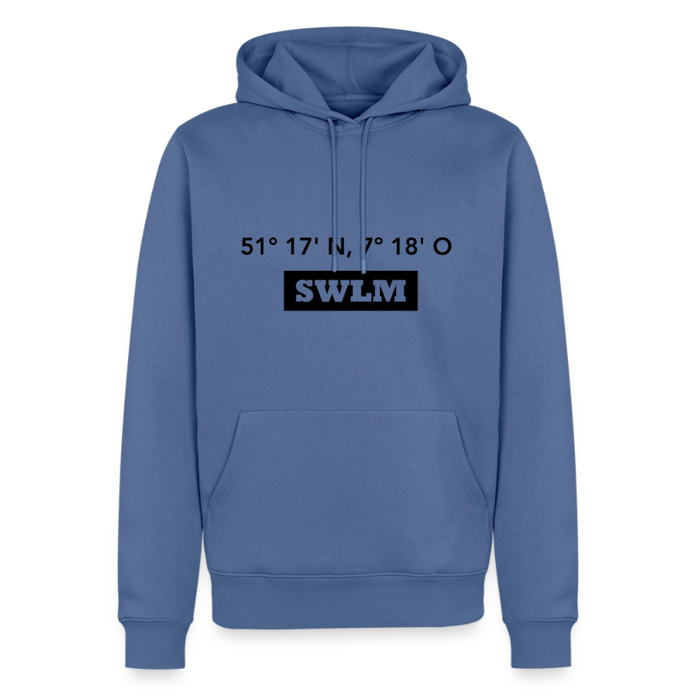 Hoodie Schwelm "SWLM GPS" Dark Edition - Taubenblau