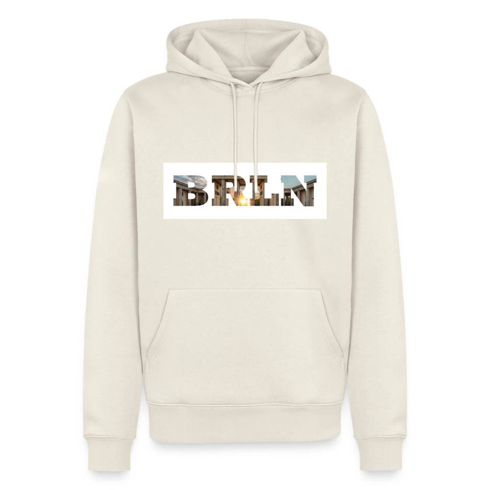 Hoodie Hamburg "BRLN Brandenburger Tor" Bright Edition - Naturweiß