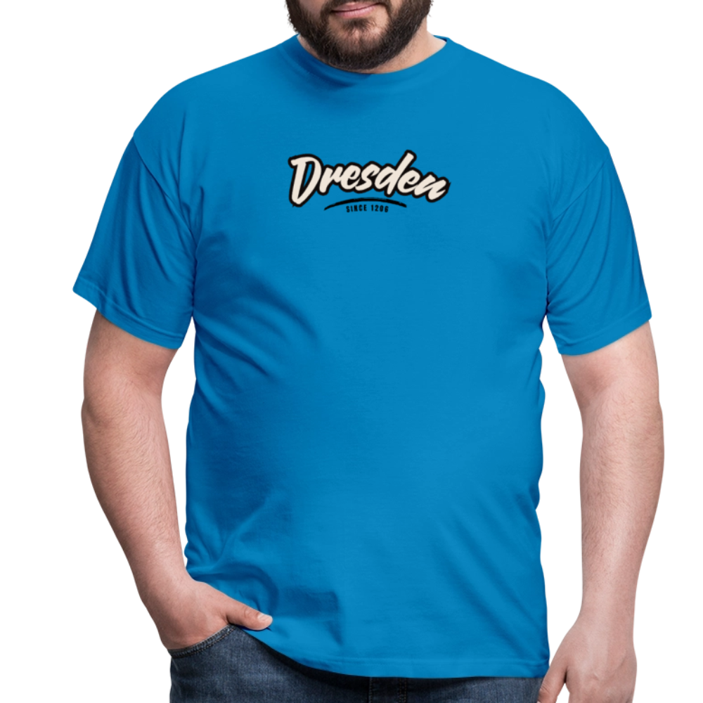 T-Shirt Dresden "Graffiti Tag" - Royalblau