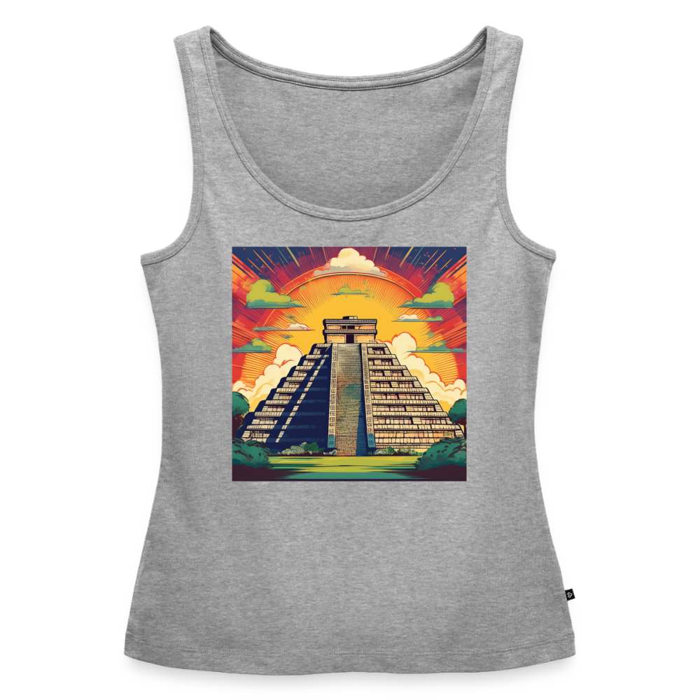 Tanktop Ladies Mexico "Pyramide" - Grau meliert