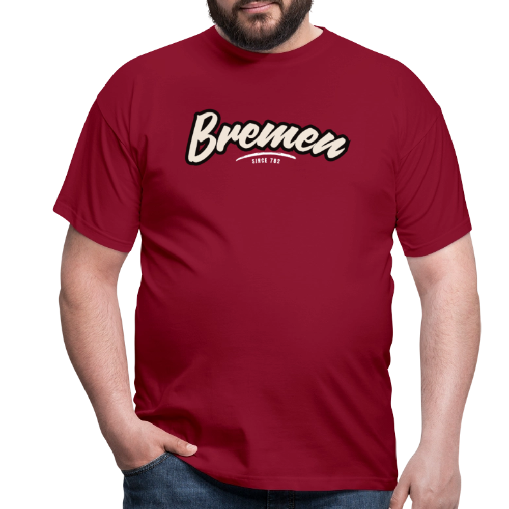 T-Shirt Bremen "Graffiti Tag White" - Ziegelrot