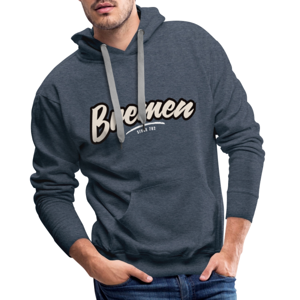 Hoodie Bremen "Graffiti Tag White" - Jeansblau