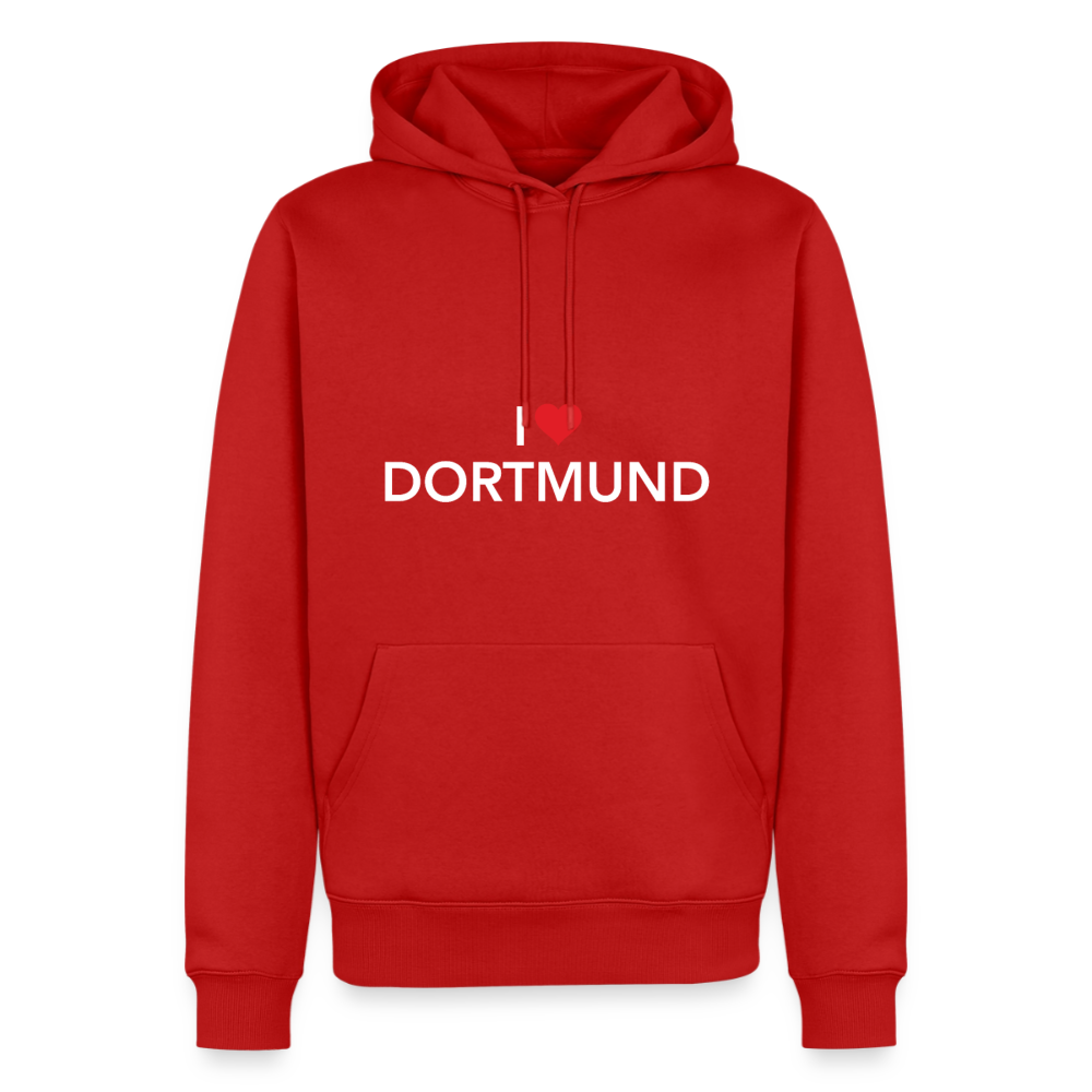 Hoodie "I Love Dortmund" - Rot
