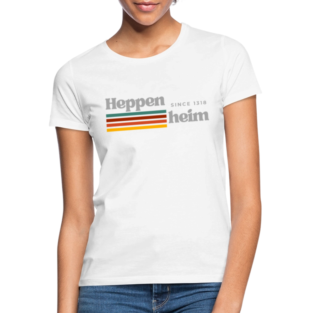 T-Shirt Ladies Heppenheim "Retro" - Weiß