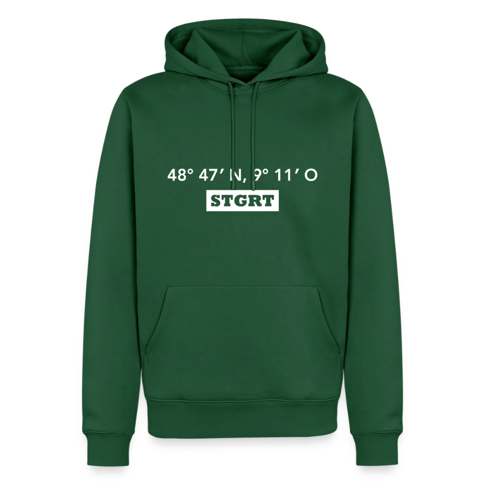 Hoodie Stuttgart "STGRT GPS" Bright Edition - Flaschengrün