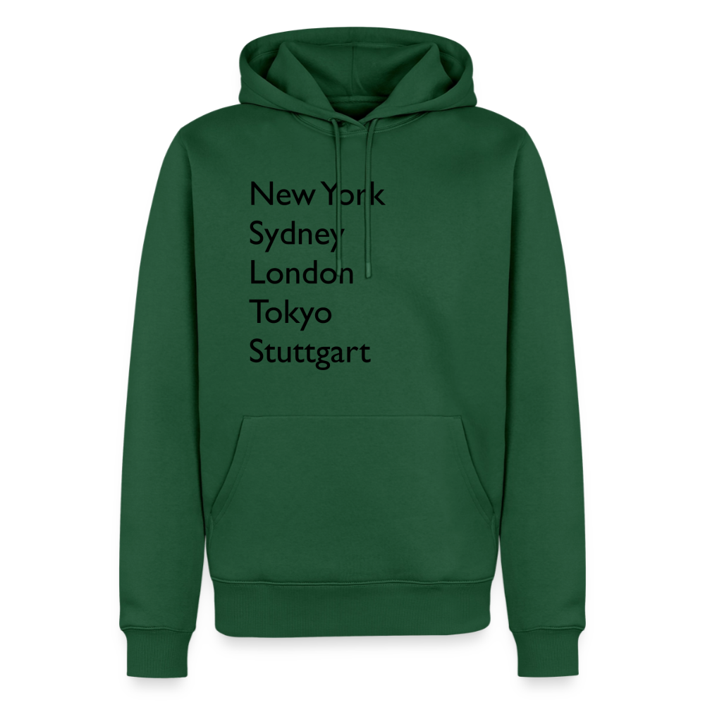 Hoodie Stuttgart "Metropolen Big" Dark Edition - Flaschengrün