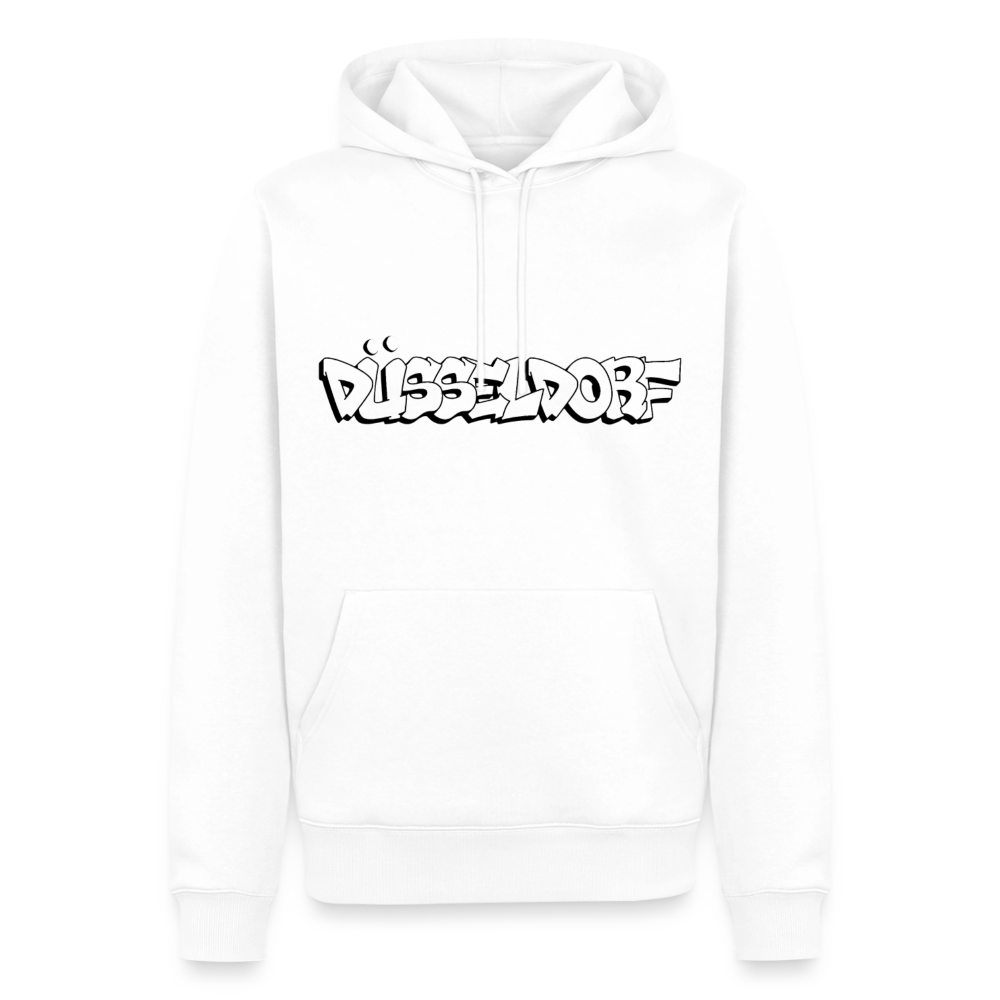 Hoodie Düsseldorf "Graffiti" Dark Edition - Weiß