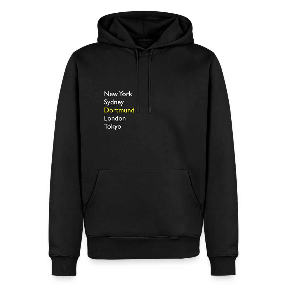 Hoodie Dortmund "Metropolen" Bright Edition - Schwarz