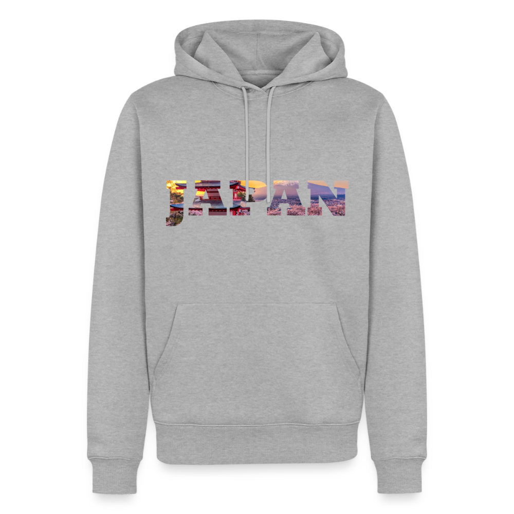 Hoodie Japan "Bold Panorama" - Grau meliert