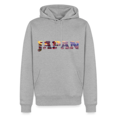 Hoodie Japan "Bold Panorama" - Grau meliert