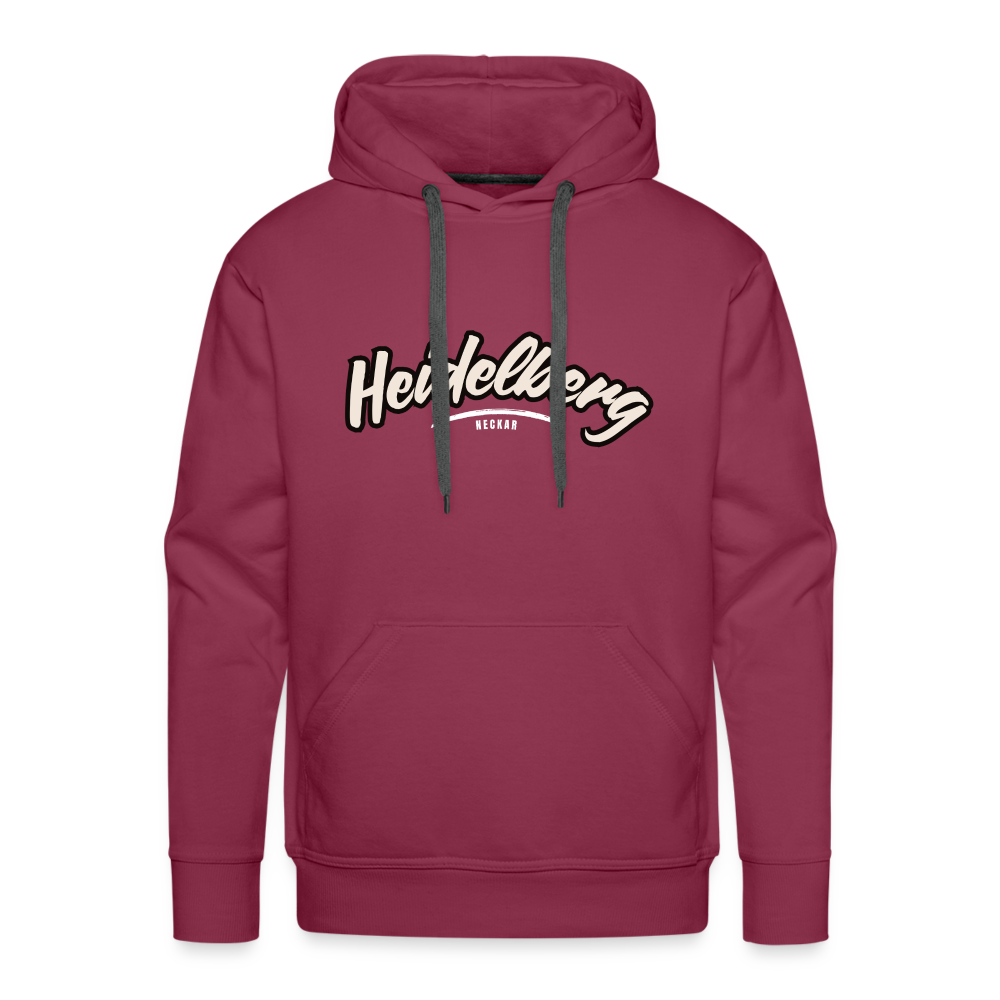 Hoodie Heidelberg "Graffiti Tag White" - Bordeaux