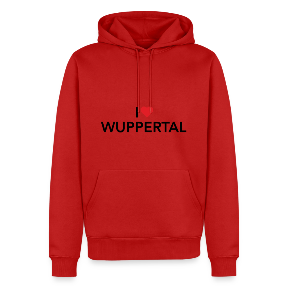 Hoodie "I Love Wuppertal" Bright Edition - Rot