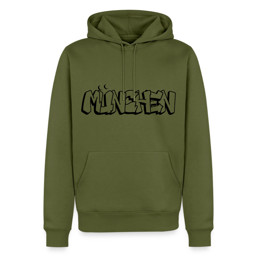 Hoodie München "Graffiti" Dark Edition - Khaki