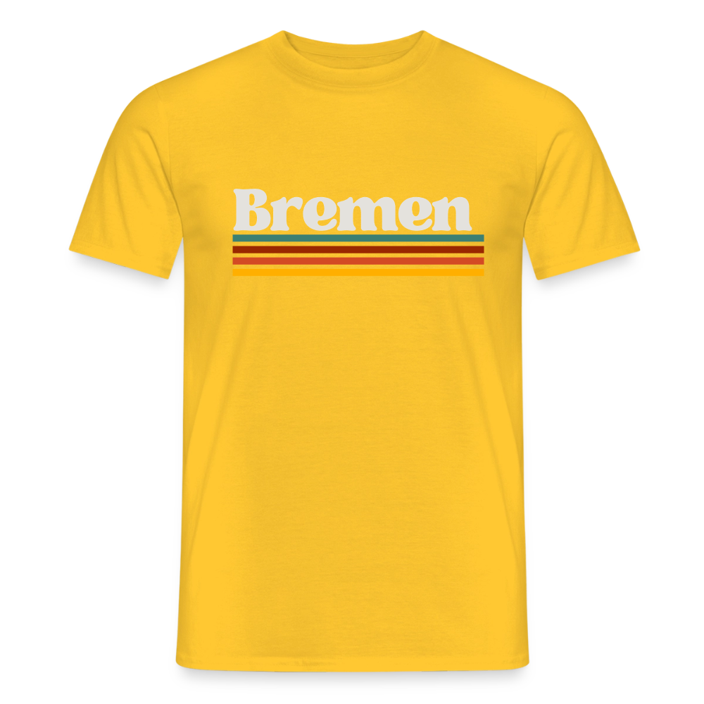 T-Shirt Bremen "Retro" - Gelb
