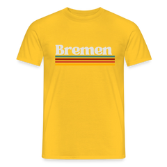T-Shirt Bremen "Retro" - Gelb