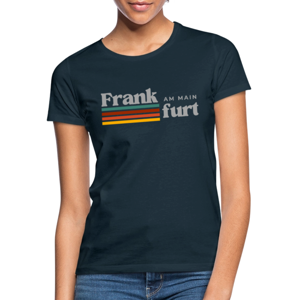 T-Shirt Ladies Frankfurt (Main) "Retro" - Navy