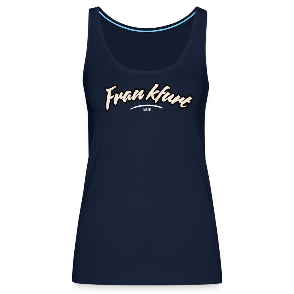Tanktop Ladies Frankfurt (Main) "Graffiti Tag White" - Navy
