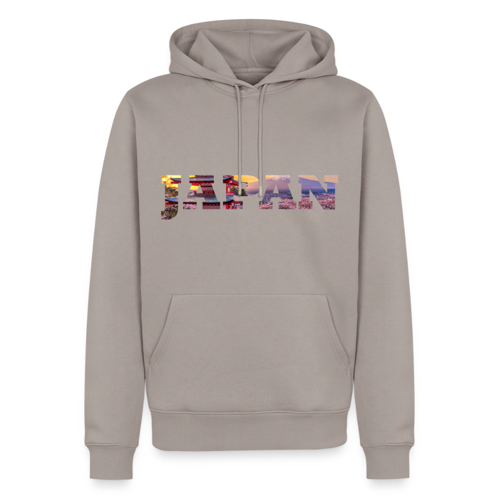 Hoodie Japan "Bold Panorama" - Taupe
