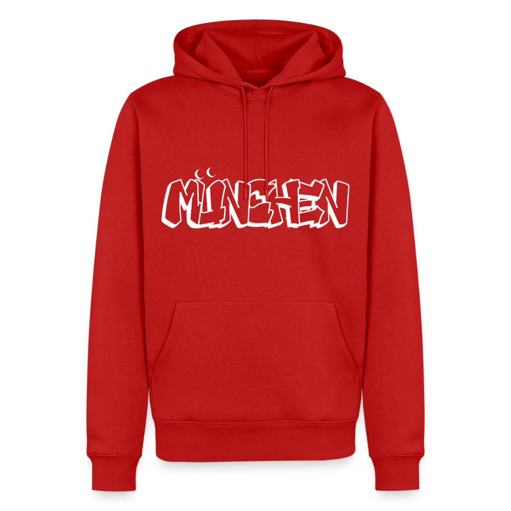 Hoodie München "Graffiti" Bright Edition - Rot