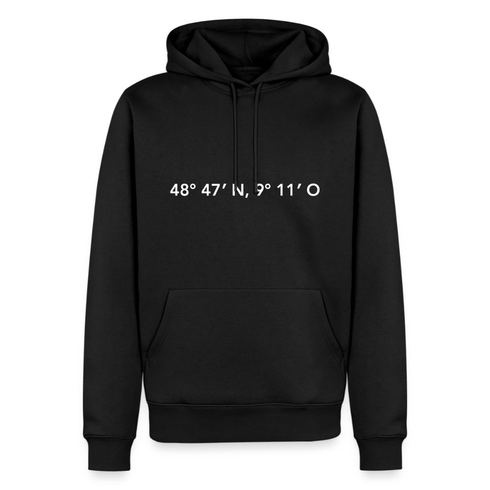 Hoodie Stuttgart "GPS" Bright Edition - Schwarz