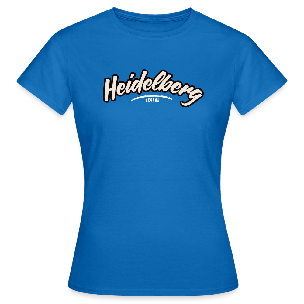 T-Shirt Ladies Heidelberg "Graffiti Tag White" - Royalblau