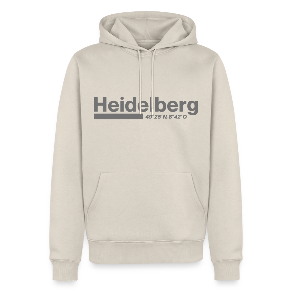 Hoodie Heidelberg "Bold GPS" - Beige