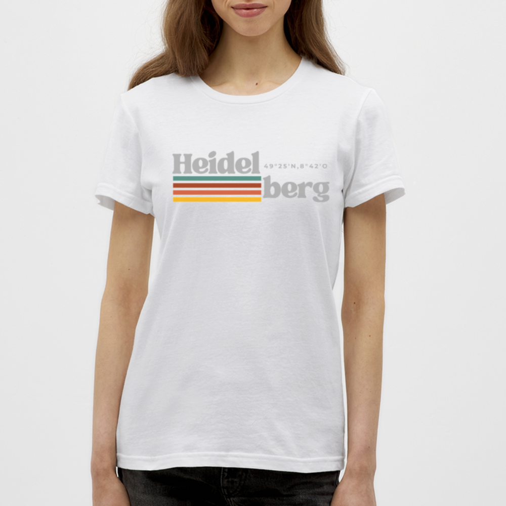 T-Shirt Ladies Heidelberg "Retro" - Weiß