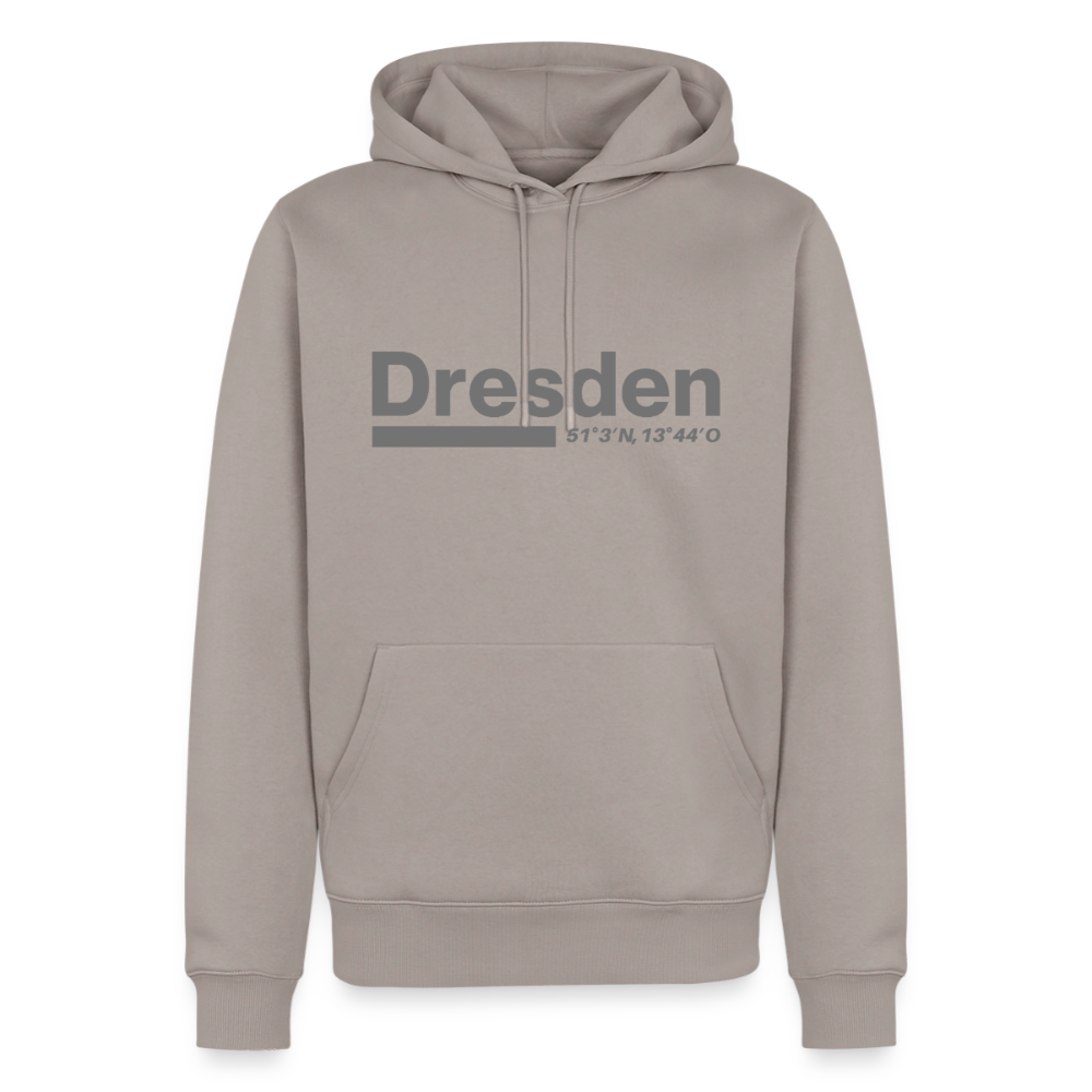 Hoodie Dresden "Bold GPS" - Taupe