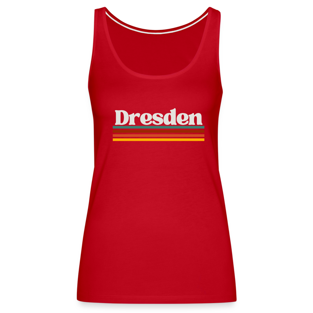 Tanktop Ladies Dresden "Retro" - Rot