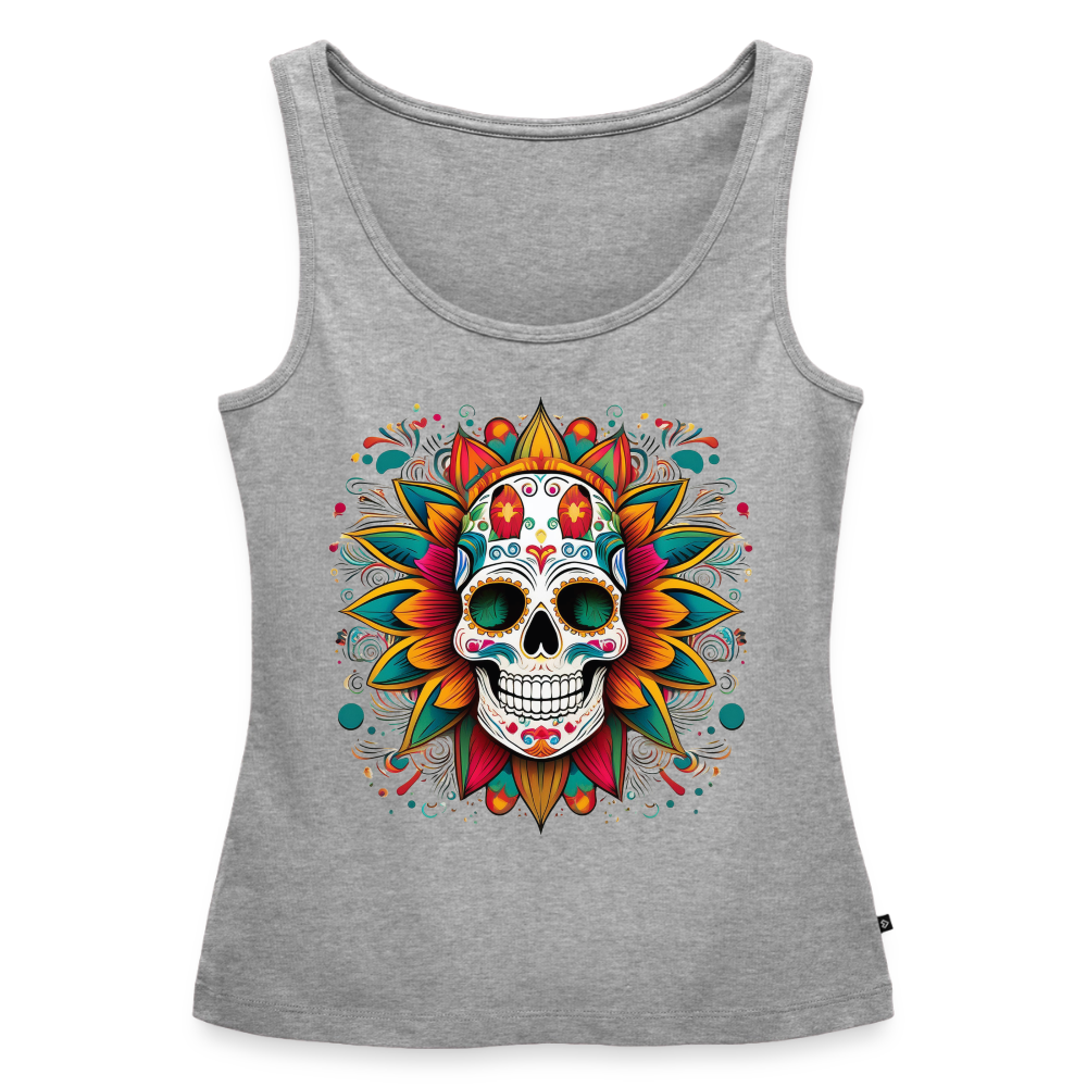 Tanktop Ladies Mexico "Craneo" - Grau meliert