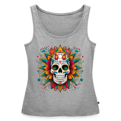Tanktop Ladies Mexico "Craneo" - Grau meliert