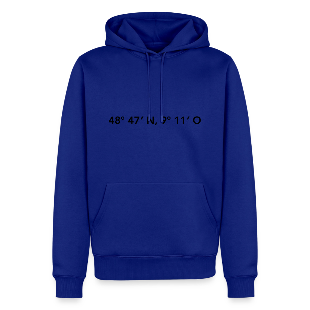 Hoodie Stuttgart "GPS" Dark Edition - Royalblau