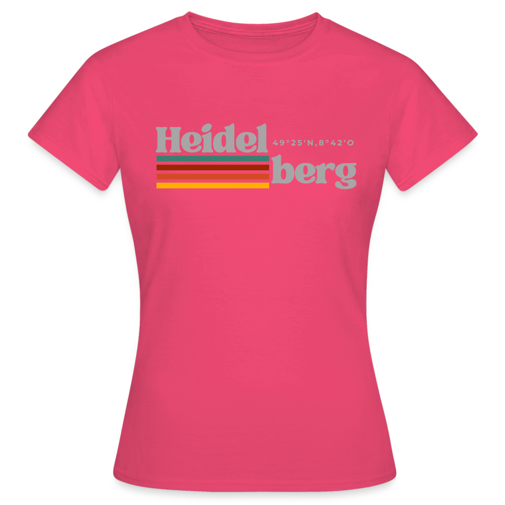 T-Shirt Ladies Heidelberg "Retro" - Azalea