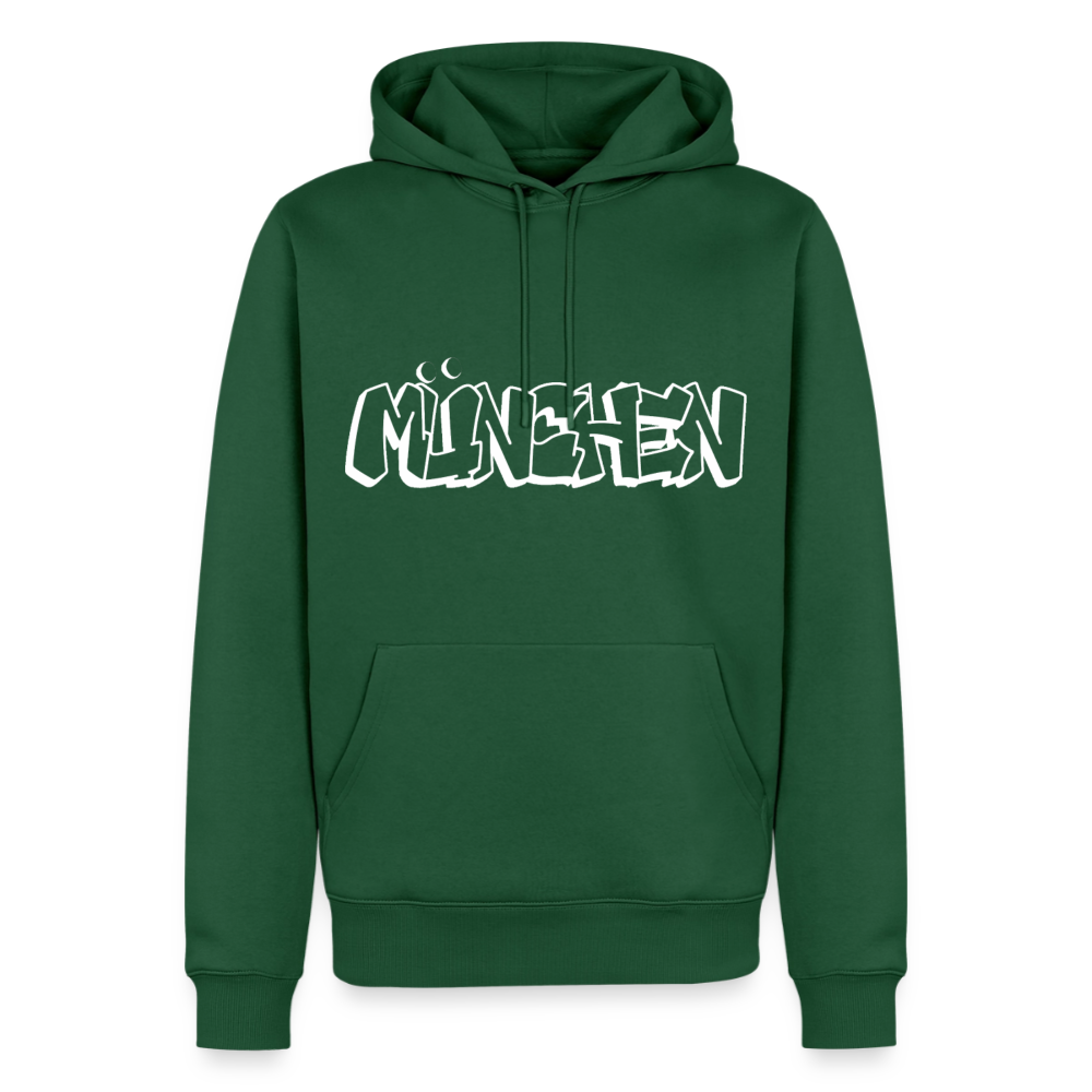 Hoodie München "Graffiti" Bright Edition - Flaschengrün