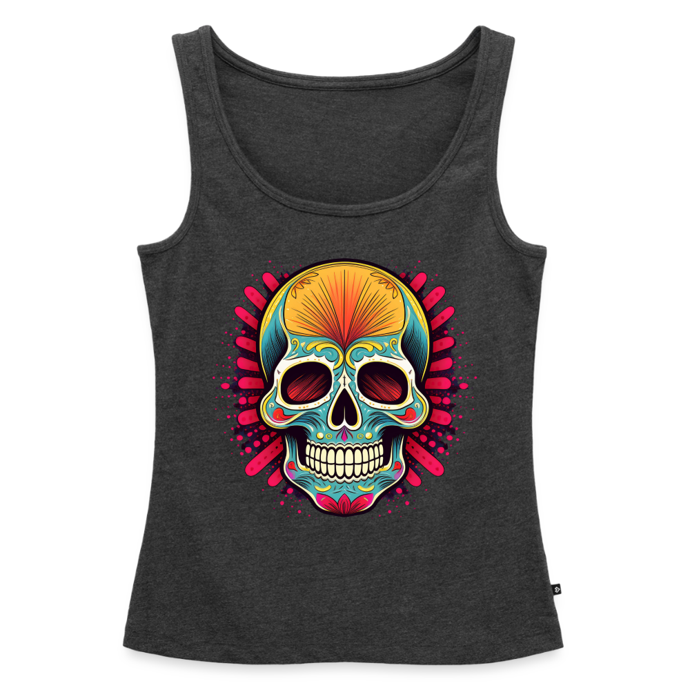 Tanktop Ladies Mexico "Mascarilla Craneo" - Anthrazit meliert
