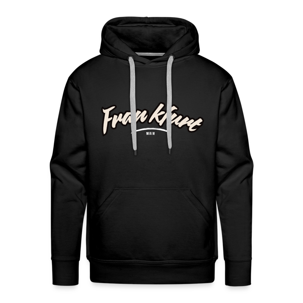 Hoodie Frankfurt (Main) "Graffiti Tag White" - Schwarz