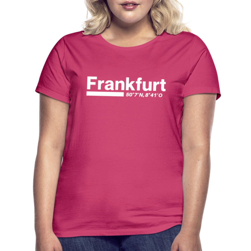 T-Shirt Ladies Frankfurt (Main) "Bold GPS White" - Azalea