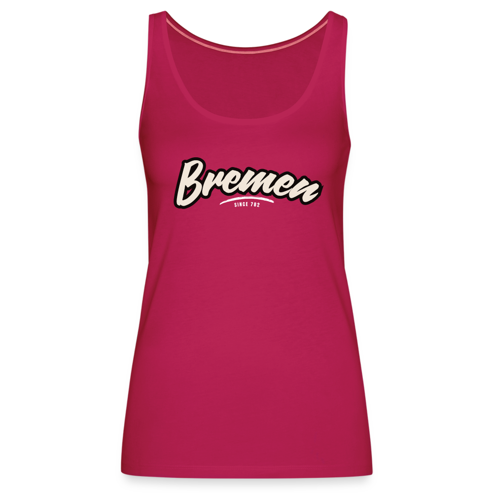Tanktop Ladies Bremen "Graffiti Tag White" - dunkles Pink